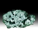 Malachite after Barite with Chrysocolla, Malachite - image 1
