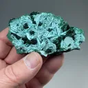 Malachite after Barite with Chrysocolla, Malachite - image 2