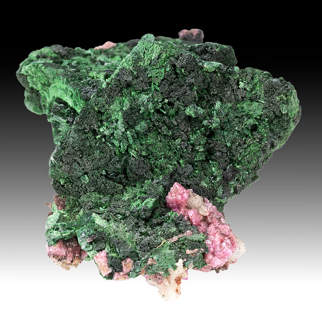Malachite after Barite with Dolomite - image 1