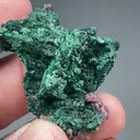 Malachite after Barite with Dolomite - image 2