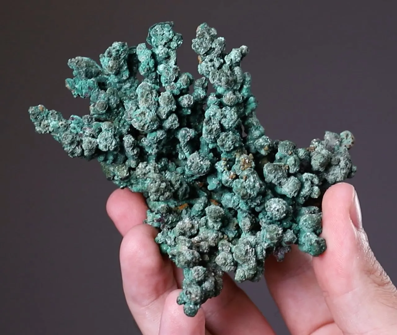 Malachite After Cuprite on NATIVE Copper - image 2