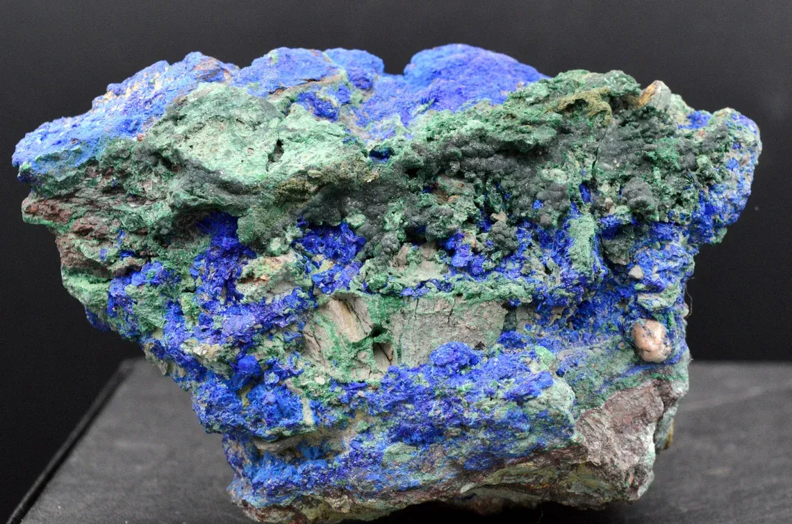 Malachite and Azurite - 835 grams - Tsumeb, Oshikoto Region, Namibia - image 4