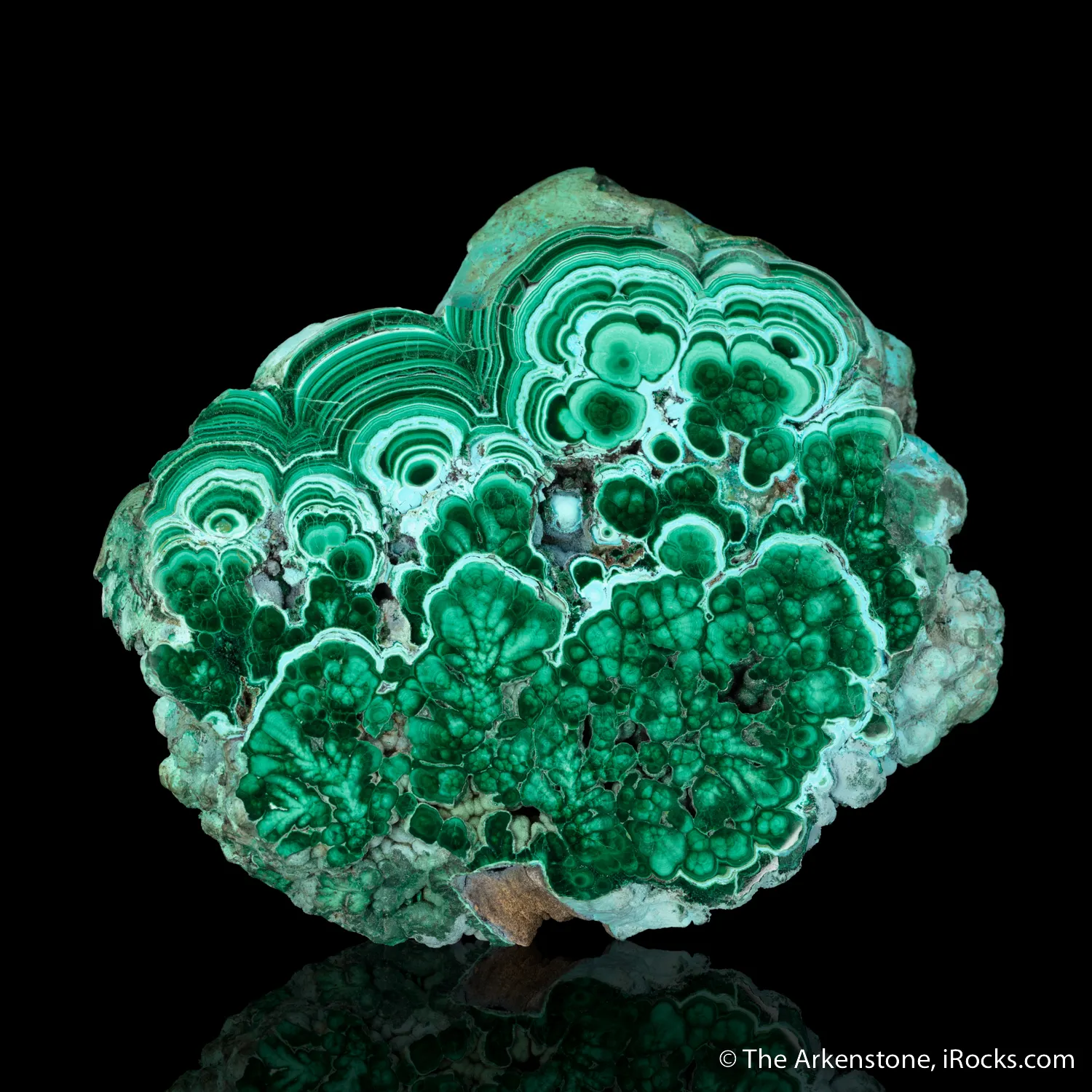 Malachite and Chrysocolla slice - image 1