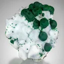 Malachite and Milky Quartz - image 1