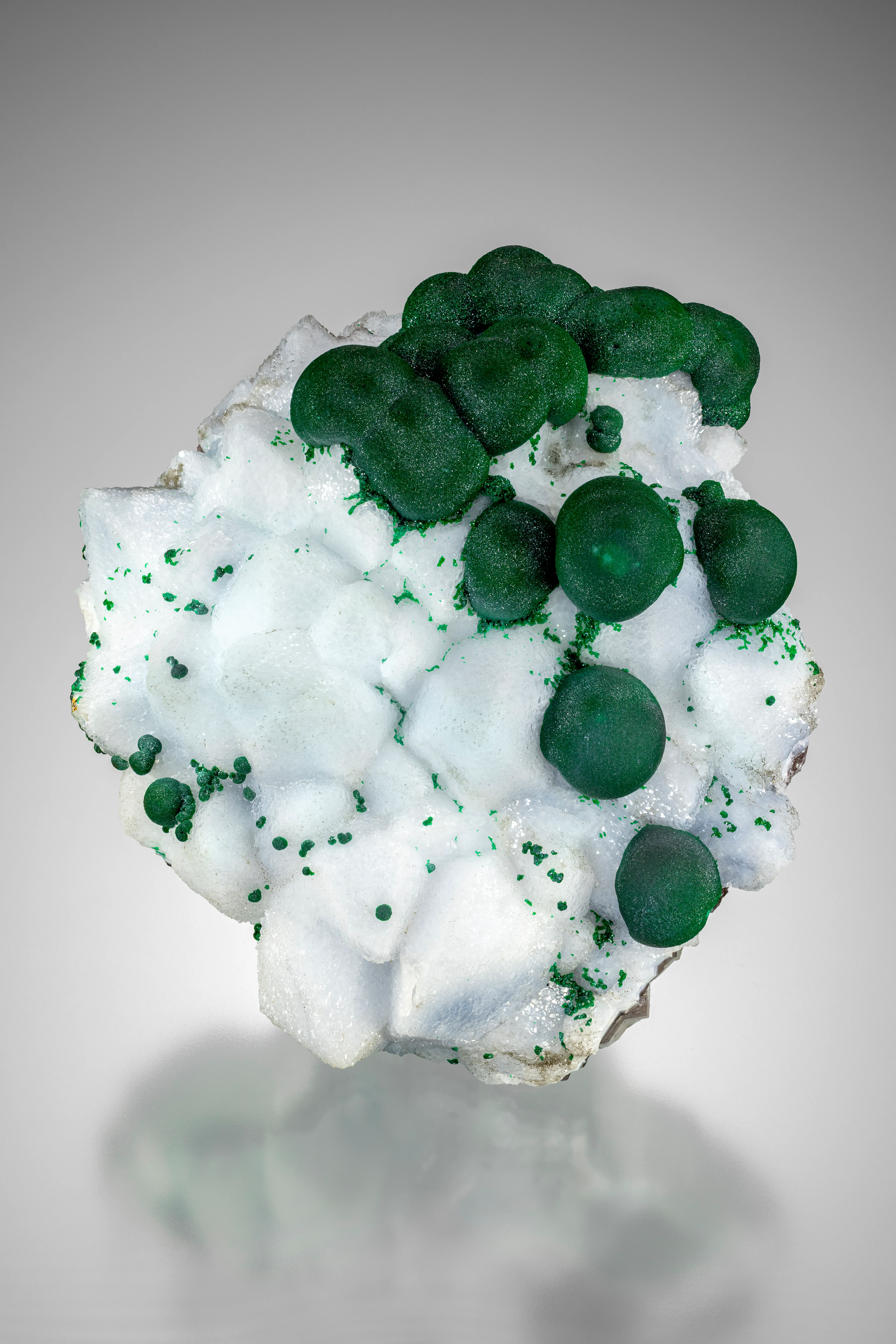 Malachite and Milky Quartz - image 1