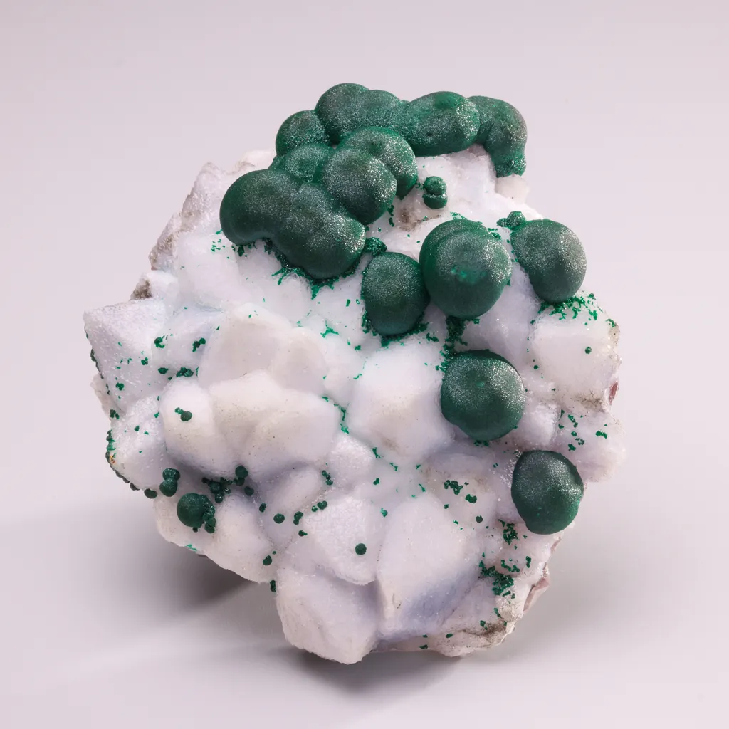 Malachite and Milky Quartz image