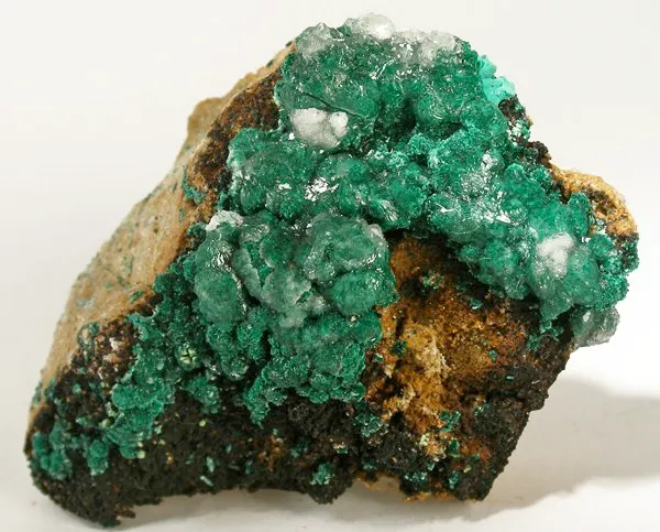 Malachite, Calcite image