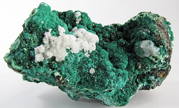 Malachite, Calcite image