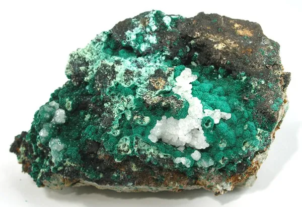 Malachite, Calcite image