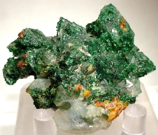 Malachite, Calcite image