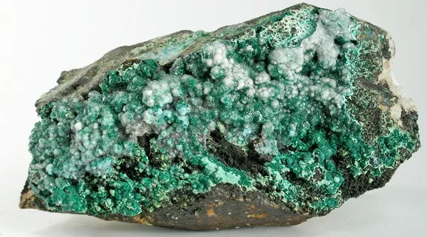 Malachite, Calcite image