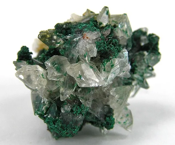 Malachite, Calcite image