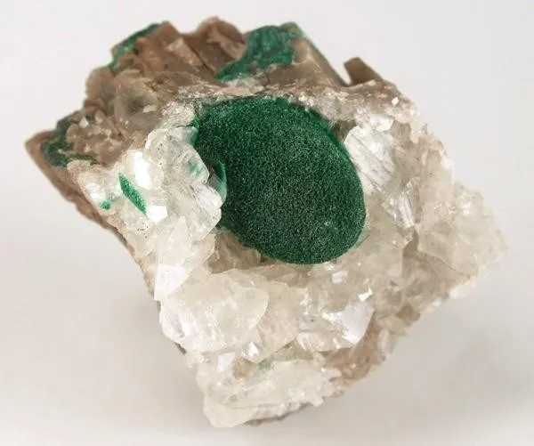 Malachite, Calcite image