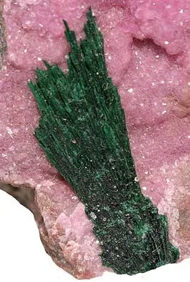 Malachite, Calcite (Var: Cobaltoan Calcite) - image 2