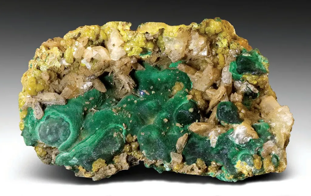 Malachite, Cerussite and Pyromorphite image