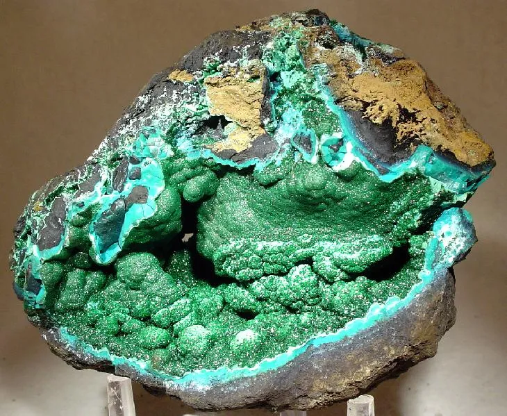 Malachite, Chrysocolla image