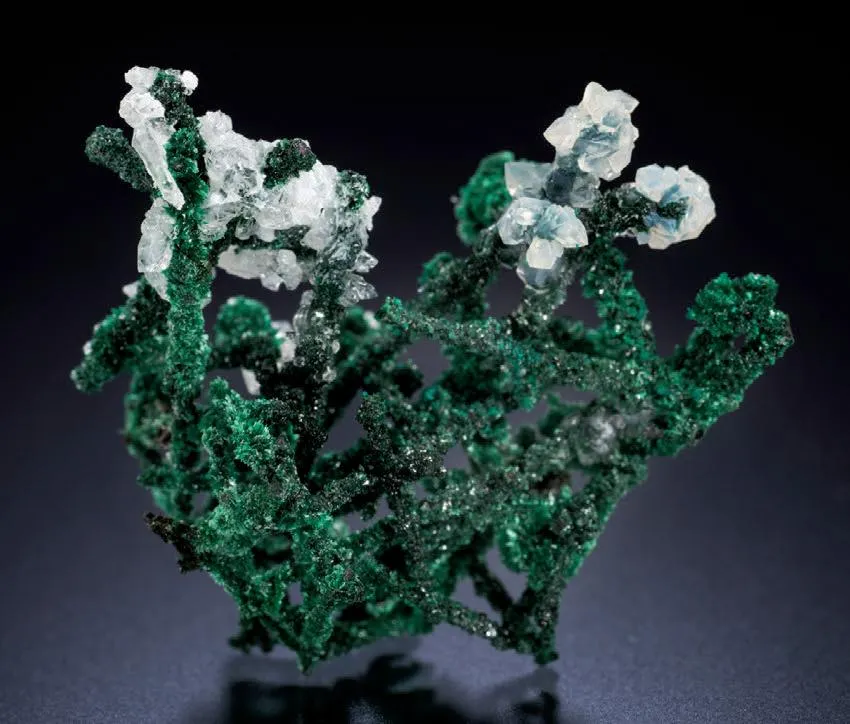 Malachite, Copper, Calcite image