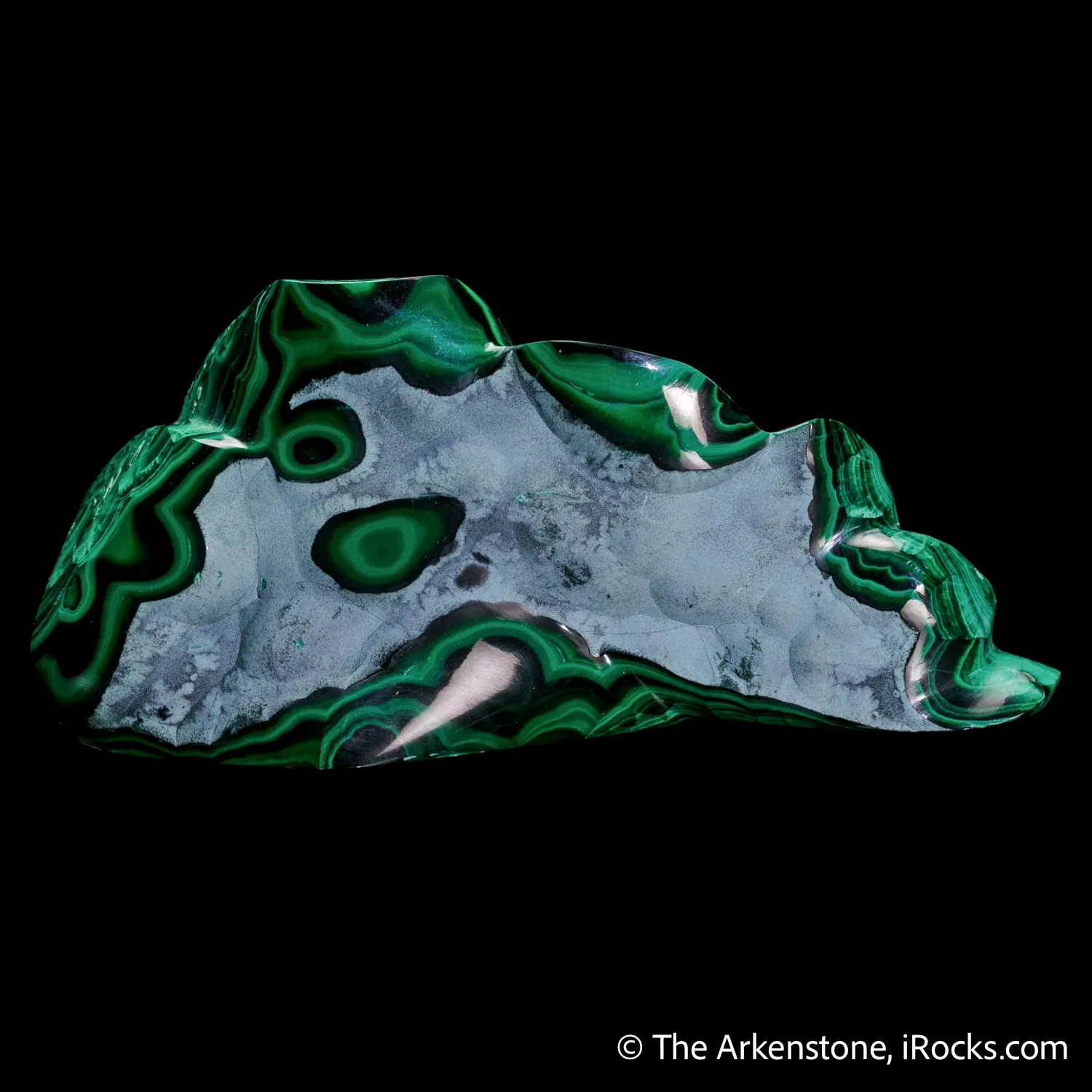 Malachite freeform carving (circa 1890s) - image 3