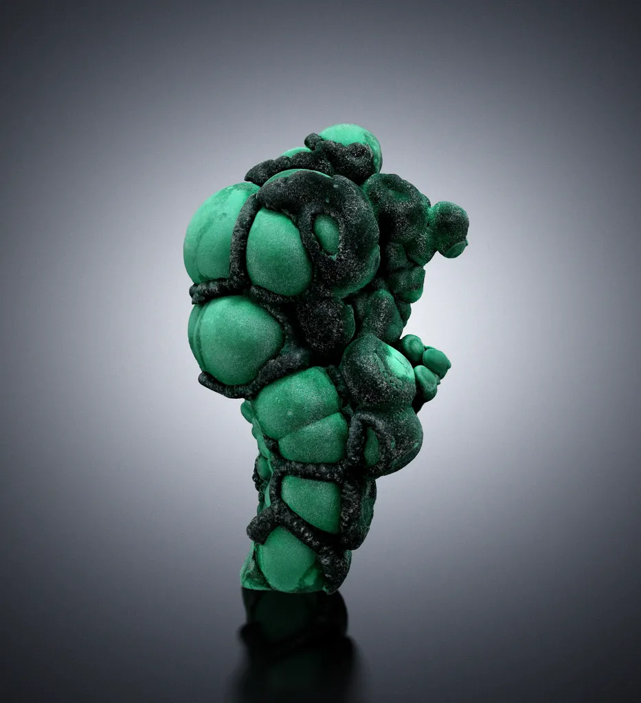 Malachite from China, Shilu mine, Yangchun, Yangjiang, Guandong, China