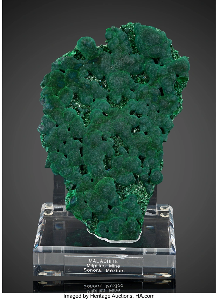 Malachite from Milpillas Mine, Milpillas, Sonora, Mexico image