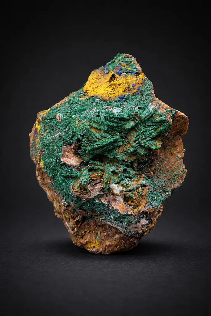 Malachite, from morocco Drâa-Tafilalet Region, Midelt Province image