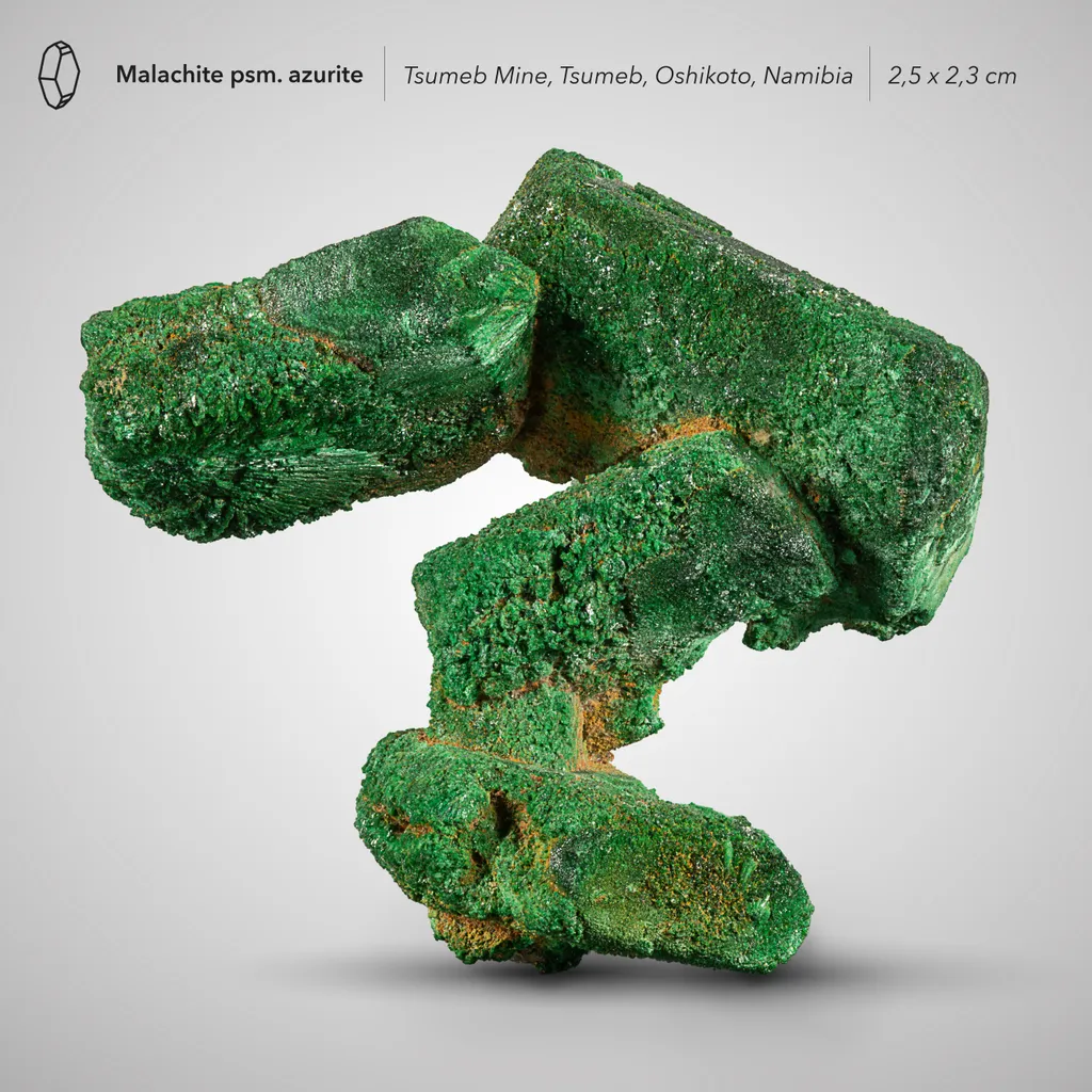 Malachite from Namibia, Oshikoto Region, Tsumeb, Tsumeb Mine image