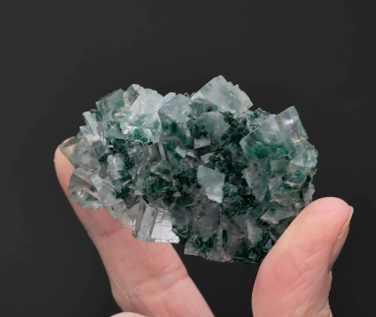 Malachite in Calcite - image 2