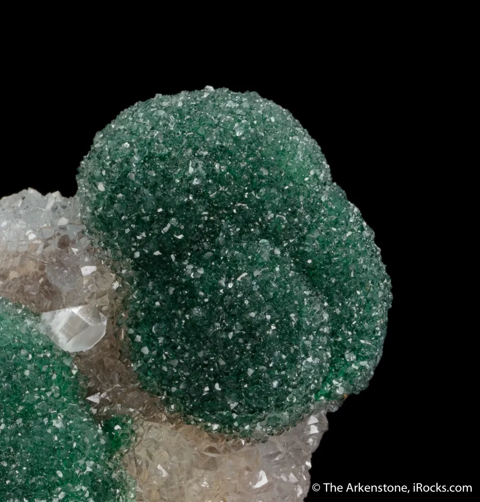 Malachite included in Quartz - image 4