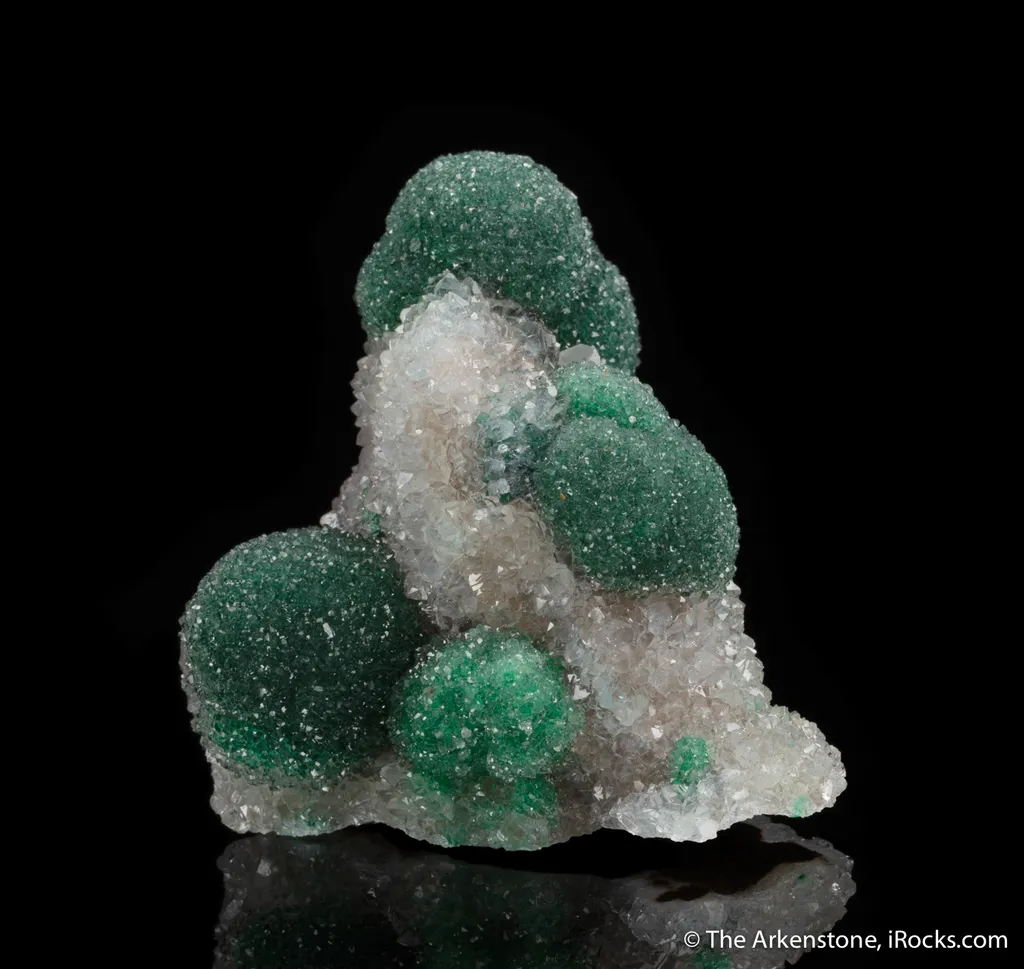 Malachite included in Quartz image