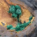 Malachite on Atacamite - image 1