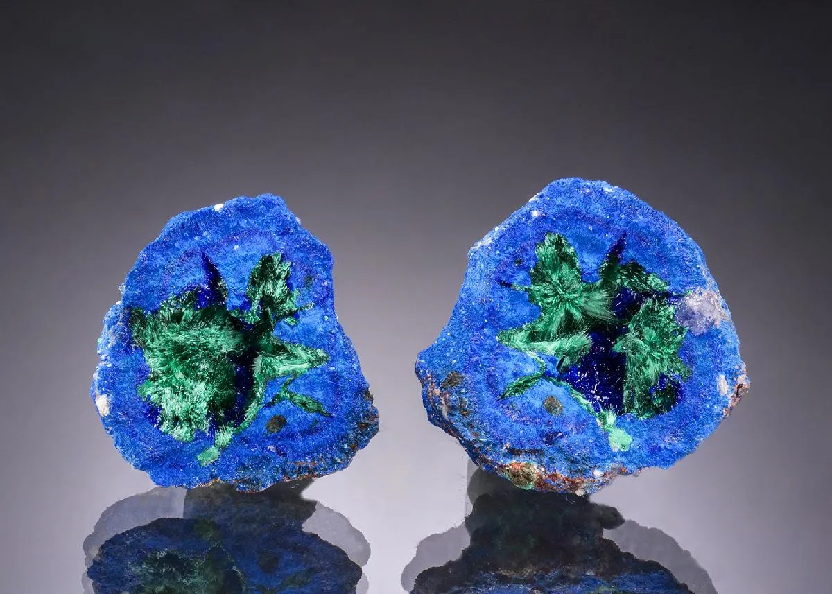 Malachite on Azurite 2 pieces - image 1
