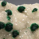 Malachite on Calcite - image 1