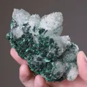 Malachite on Calcite - image 2