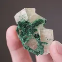 Malachite on Calcite - image 2