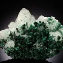 Malachite on Calcite - image 1