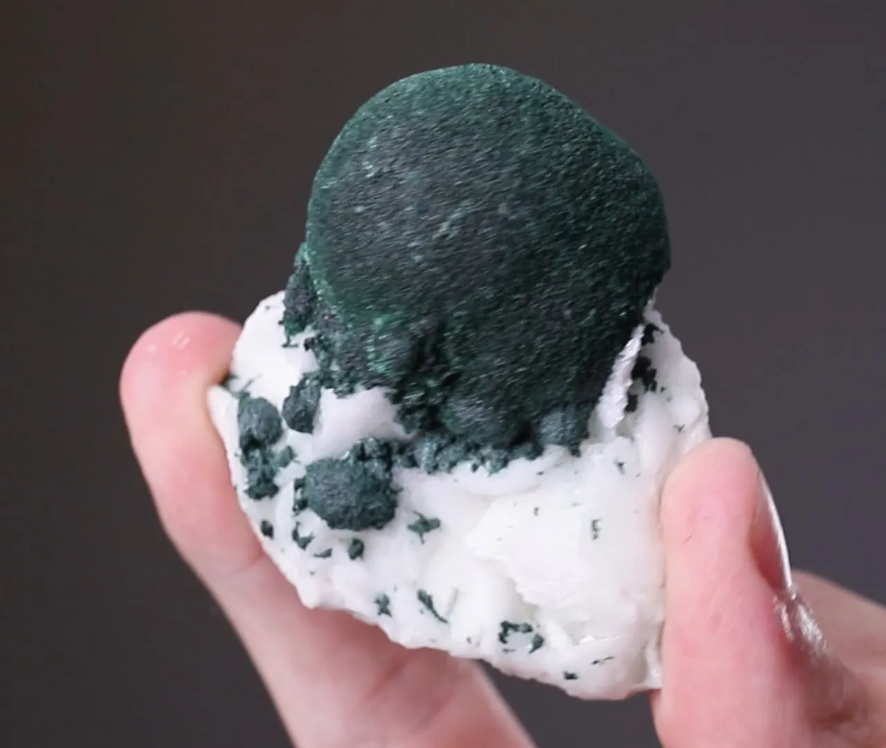 Malachite on Calcite - image 2