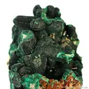 Malachite on Cerussite - image 3