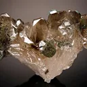 Malachite on Cerussite - image 1