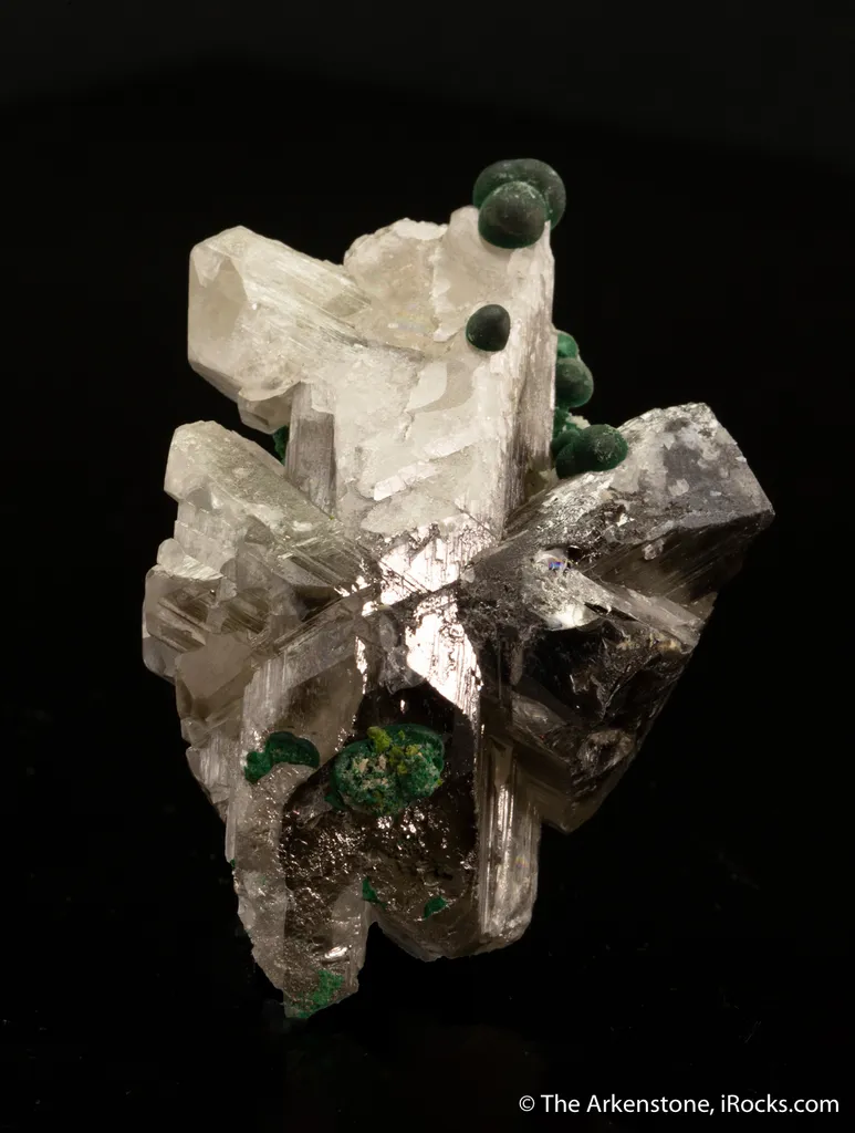 Malachite on Cerussite image