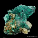 Malachite on Chalcocite ps. Covellite - image 1