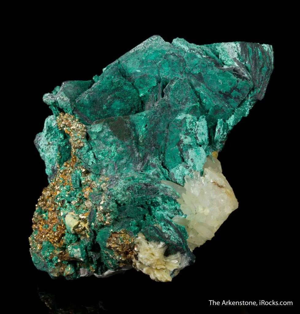Malachite on Chalcocite ps. Covellite - image 2