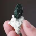 Malachite on CUPRIAN Smithsonite - image 2