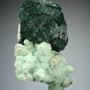 Malachite on CUPRIAN Smithsonite - image 1