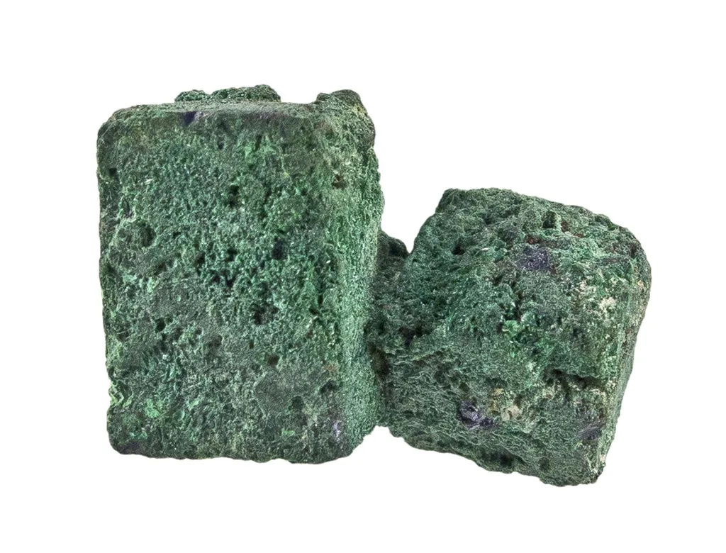 Malachite on Cuprite (Rare Cubic Habit) - image 2