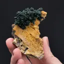 Malachite on NATIVE Copper on Dolomite - image 2