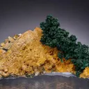 Malachite on NATIVE Copper on Dolomite - image 1