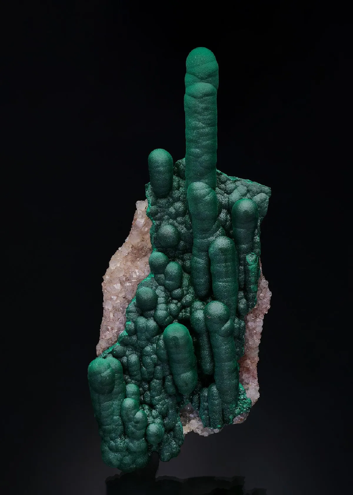 Malachite on Quartz - image 1