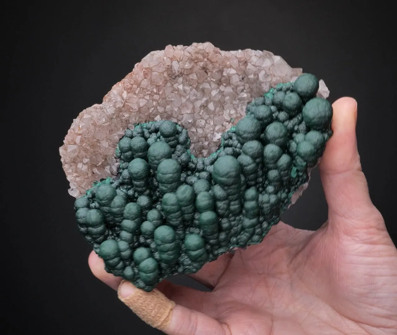 Malachite on Quartz - image 2