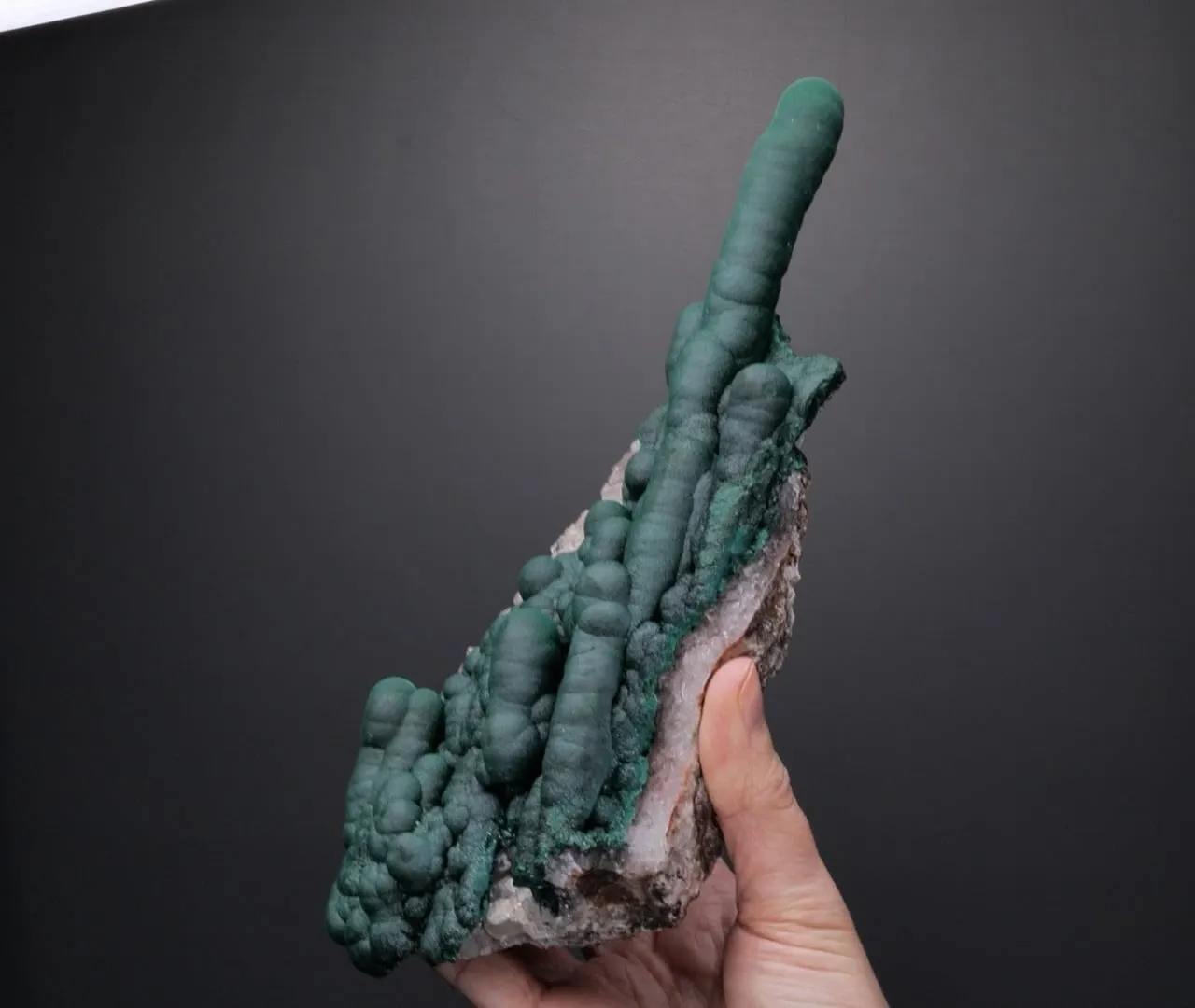 Malachite on Quartz - image 2