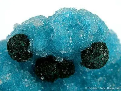 Malachite on Quartz Included By Chrysocolla - image 4